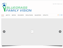 Tablet Screenshot of bluegrassfamilyvision.com